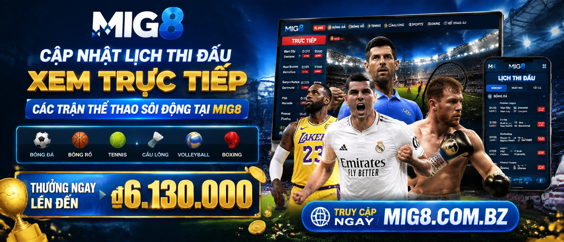 không gian slot và nổ hũ trên mig8