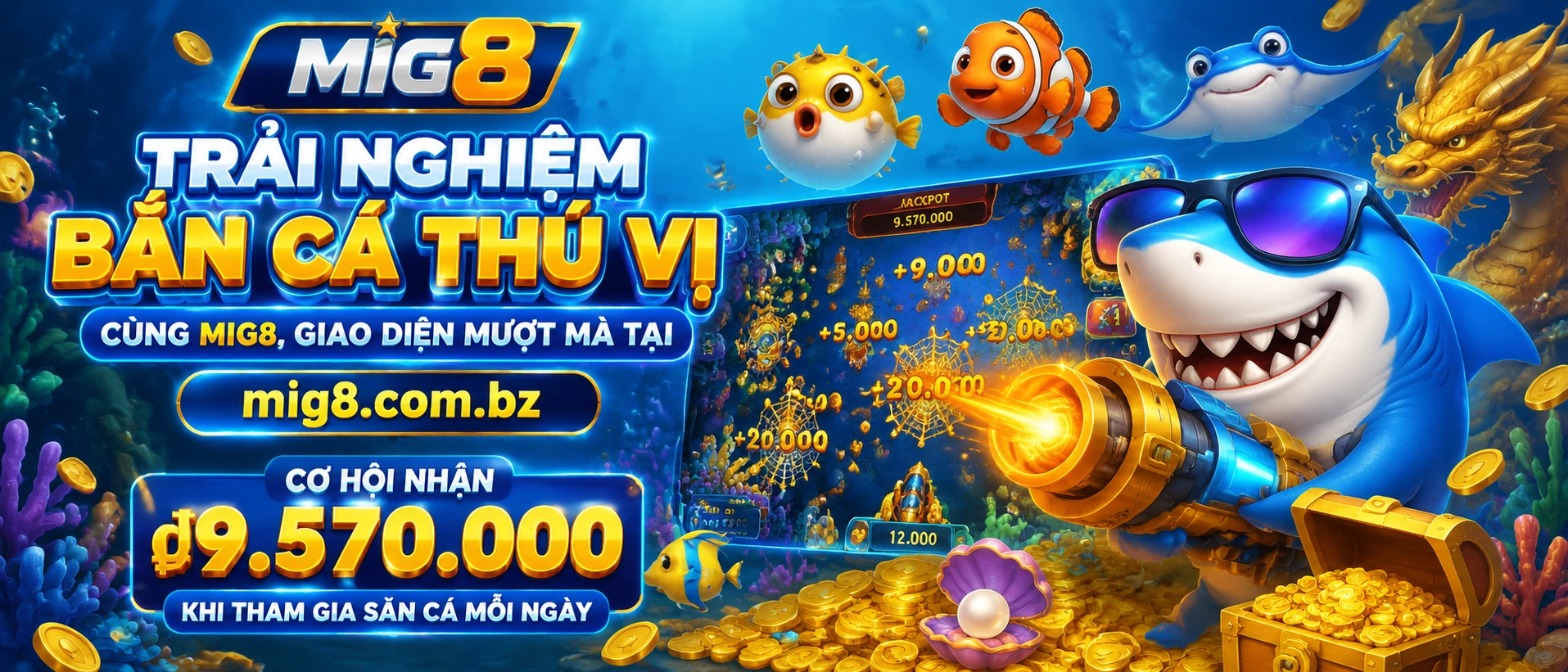 Bắn Cá Đại Dương với chủ đề biển sâu