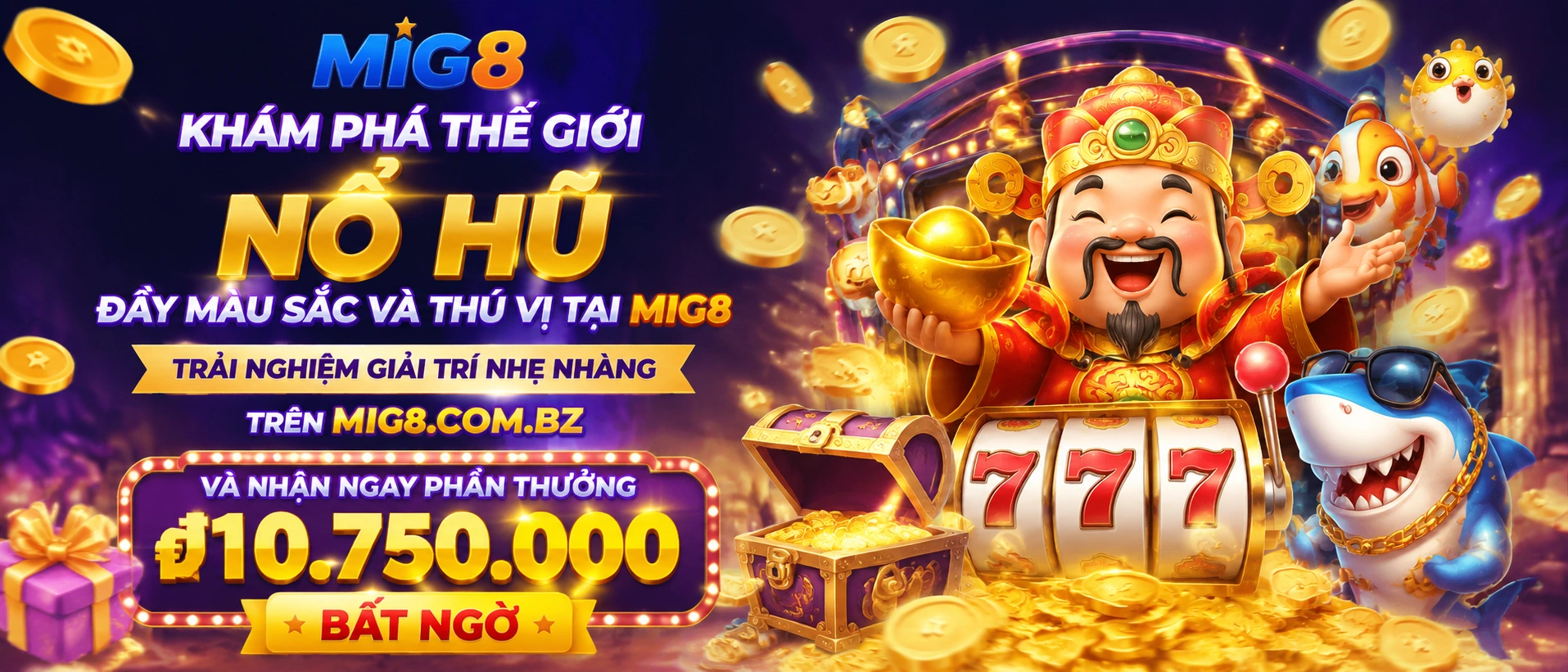 Giao diện Nổ Hũ trên mig8.com.bz