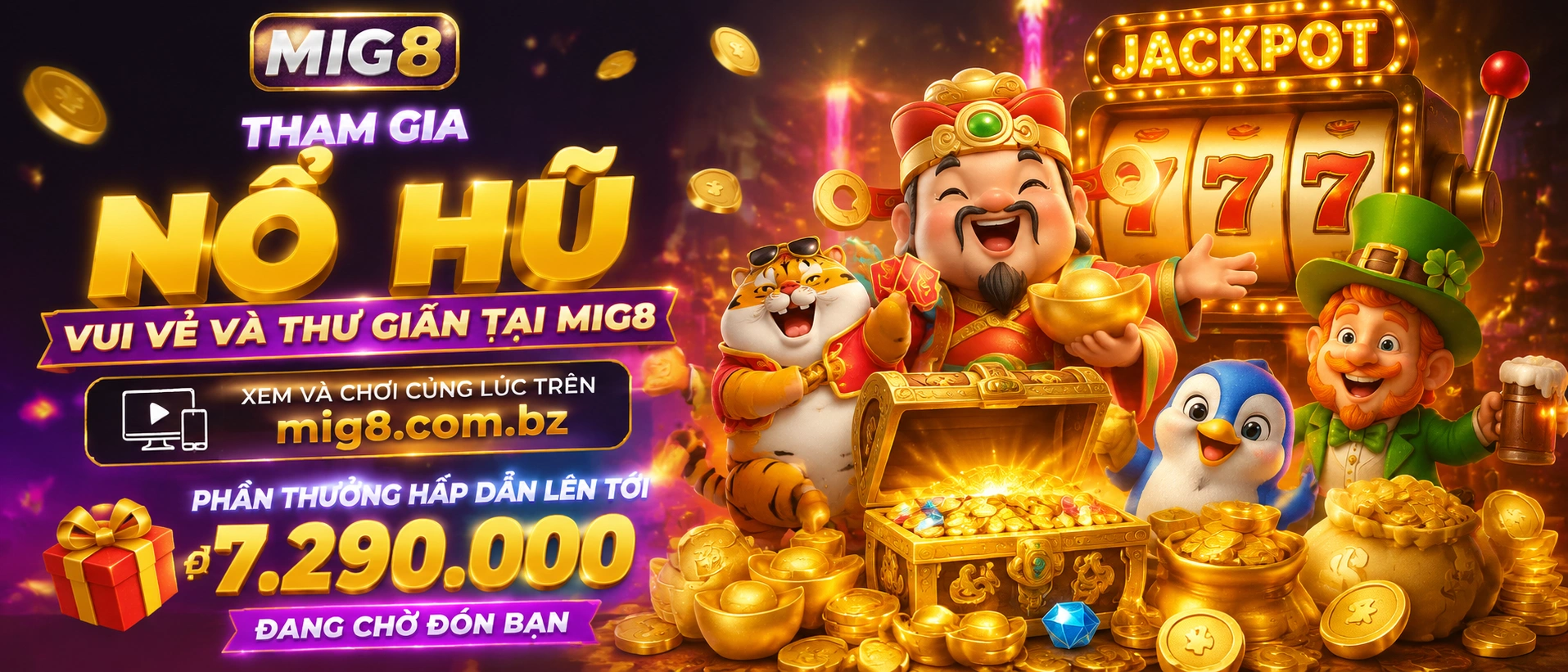 Minh họa nội dung nổ hũ trên mig8.com.bz